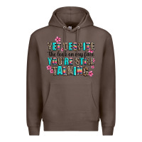 Coffee yet despite the look on my face you are still talk Premium Hoodie - AdoDesignShop