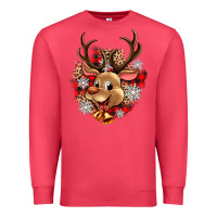 Cardinal reindeer christmas Premium Sweatshirt - Zillion Design Studio