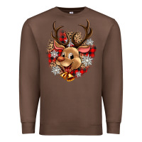 Chestnut reindeer christmas Premium Sweatshirt - Zillion Design Studio
