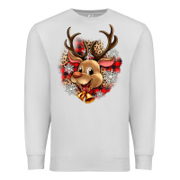 Dove Grey reindeer christmas Premium Sweatshirt - Zillion Design Studio