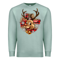Seafoam reindeer christmas Premium Sweatshirt - Zillion Design Studio