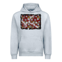 Heather Grey christmas snow crystals background Urban Hoodie - BundleAndBundleShop