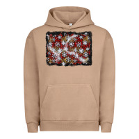 Pigment Burro christmas snow crystals background Urban Hoodie - BundleAndBundleShop