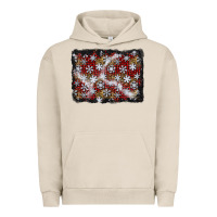 Pigment French Oak christmas snow crystals background Urban Hoodie - BundleAndBundleShop