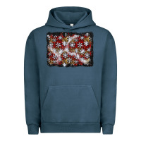Pigment Midnight Navy christmas snow crystals background Urban Hoodie - BundleAndBundleShop