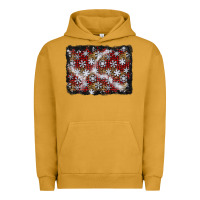 Pigment Peanut Butter christmas snow crystals background Urban Hoodie - BundleAndBundleShop