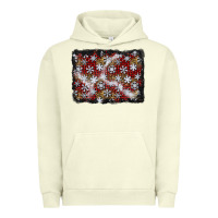 Pigment Pistachio christmas snow crystals background Urban Hoodie - BundleAndBundleShop