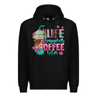 Black life happens coffee  helps Premium Hoodie - AdoDesignShop