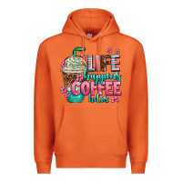 Carrot life happens coffee  helps Premium Hoodie - AdoDesignShop