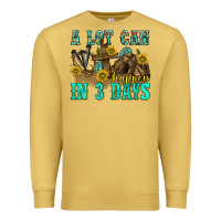 Antique Gold a lot can happen in 3 days western Premium Sweatshirt - texasbilliewilder