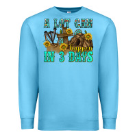 Ocean Blue a lot can happen in 3 days western Premium Sweatshirt - texasbilliewilder