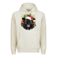 Oatmeal Heather christmas black angus Premium Hoodie - JahusDesignShop