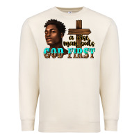 Sandshell a wise man puts god first Premium Sweatshirt - texasbilliewilder