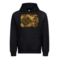 Black christmas trees and leopard background Urban Hoodie - BundleAndBundleShop