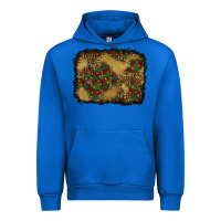 Cobalt christmas trees and leopard background Urban Hoodie - BundleAndBundleShop