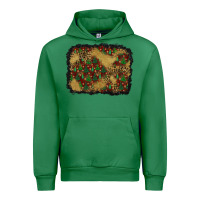 Emerald christmas trees and leopard background Urban Hoodie - BundleAndBundleShop
