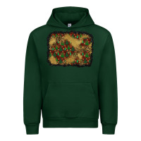 Foreset Green christmas trees and leopard background Urban Hoodie - BundleAndBundleShop