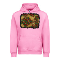 Fuchsia Pink christmas trees and leopard background Urban Hoodie - BundleAndBundleShop