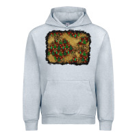 Heather Grey christmas trees and leopard background Urban Hoodie - BundleAndBundleShop