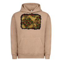 Pigment Burro christmas trees and leopard background Urban Hoodie - BundleAndBundleShop