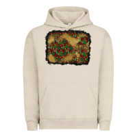 Pigment French Oak christmas trees and leopard background Urban Hoodie - BundleAndBundleShop