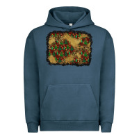 Pigment Midnight Navy christmas trees and leopard background Urban Hoodie - BundleAndBundleShop