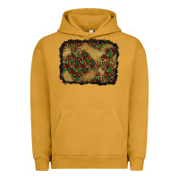 Pigment Peanut Butter christmas trees and leopard background Urban Hoodie - BundleAndBundleShop