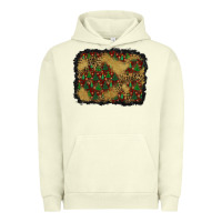 Pigment Pistachio christmas trees and leopard background Urban Hoodie - BundleAndBundleShop
