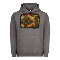 Pigment Tornado christmas trees and leopard background Urban Hoodie - BundleAndBundleShop