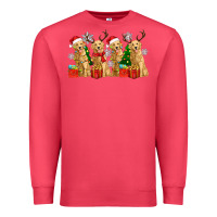 Cardinal golden dogs with christmas Premium Sweatshirt - Zillion Design Studio