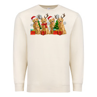 Sandshell golden dogs with christmas Premium Sweatshirt - Zillion Design Studio