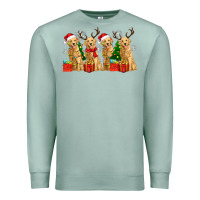 Seafoam golden dogs with christmas Premium Sweatshirt - Zillion Design Studio