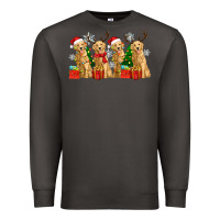 Smoke golden dogs with christmas Premium Sweatshirt - Zillion Design Studio