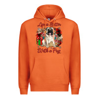 Carrot Christmas life is better with a pug Premium Hoodie - JahusDesignShop