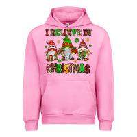 Fuchsia Pink i believe in christmas Urban Hoodie - AdoDesignShop