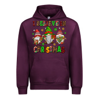 Mauve Wine i believe in christmas Urban Hoodie - AdoDesignShop
