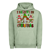Pigment Oil Green i believe in christmas Urban Hoodie - AdoDesignShop