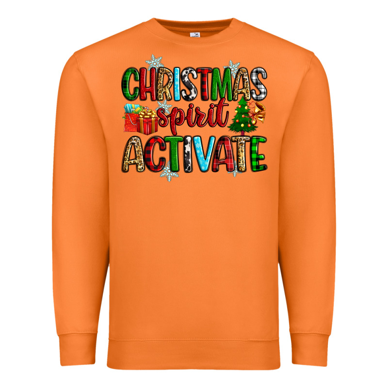 Christmas Spirit Activite Premium Sweatshirt by Zillion Design Studio | Teevron