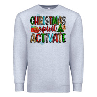 Heather Grey christmas spirit activite Premium Sweatshirt - Zillion Design Studio