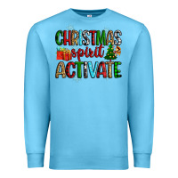 Ocean Blue christmas spirit activite Premium Sweatshirt - Zillion Design Studio