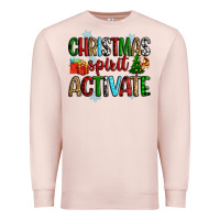 Pale Pink christmas spirit activite Premium Sweatshirt - Zillion Design Studio