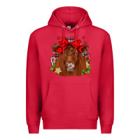 Cardinal christmas red angus Premium Hoodie - JahusDesignShop
