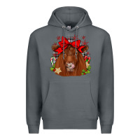 Rock christmas red angus Premium Hoodie - JahusDesignShop