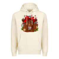 Tofu christmas red angus Premium Hoodie - JahusDesignShop