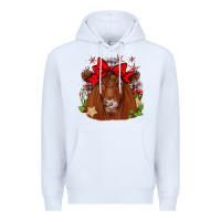 White christmas red angus Premium Hoodie - JahusDesignShop