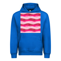 Cobalt valentines day glitter and leopard seamless pattern Urban Hoodie - BundleAndBundleShop