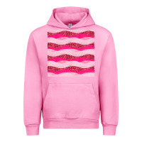 Fuchsia Pink valentines day glitter and leopard seamless pattern Urban Hoodie - BundleAndBundleShop
