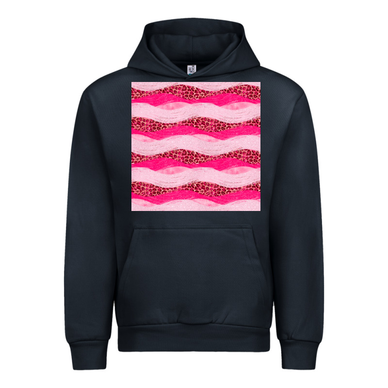 Valentines Day Glitter And Leopard Seamless Pattern Urban Hoodie by BundleAndBundleShop | Teevron