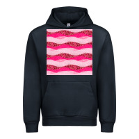 Navy valentines day glitter and leopard seamless pattern Urban Hoodie - BundleAndBundleShop