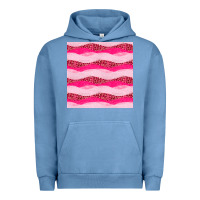 Pigment Pebble Blue valentines day glitter and leopard seamless pattern Urban Hoodie - BundleAndBundleShop